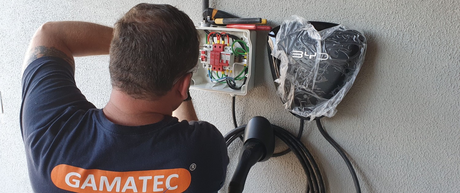 Wallbox Carregador Eletrico veicular Gamatec eletrica GWM BYD CARRO ELETRICO